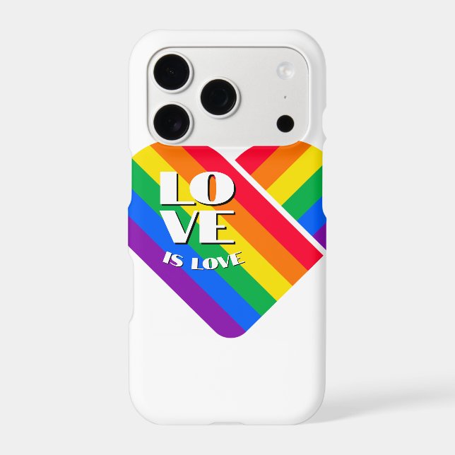 Pride Rainbow Heart  Iphone Case (Back)