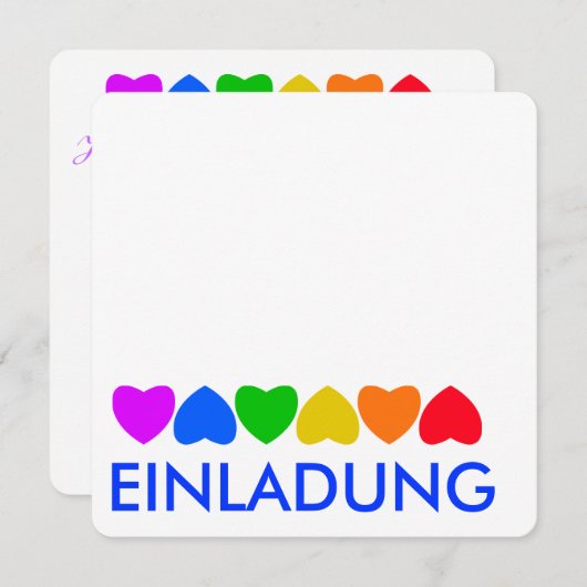 Pride Rainbow Heart Line (Front/Back)