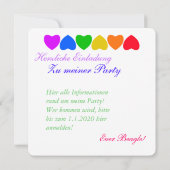 Pride Rainbow Heart Line (Back)