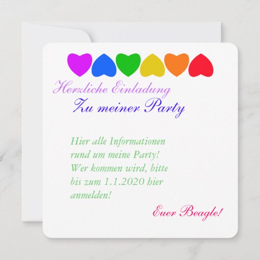 Pride Rainbow Heart Line (Back)