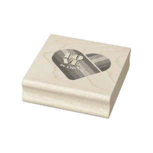 Pride Rainbow Heart Rubber Stamp