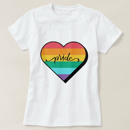 Pride Rainbow Heart T_Shirt