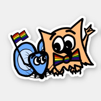 Pride Rainbow Hug featuring Ollie and Miki