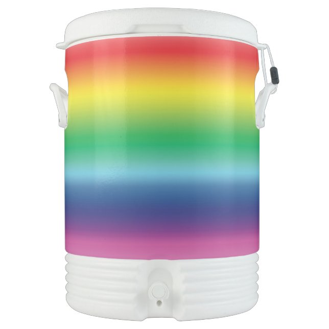 Pride rainbow Igloo Half Gallon Beverage Cooler (Front)