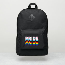 Pride rainbow inclusive diversity lgbtq typography port authority&#174; backpack