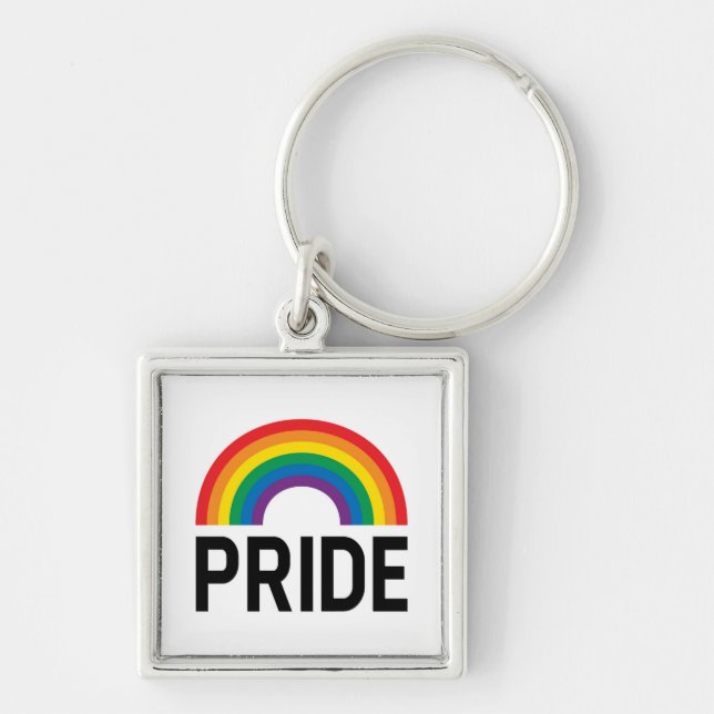 Pride Rainbow Keychain (Front)