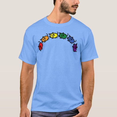 Pride Rainbow Kitty Cats T_Shirt