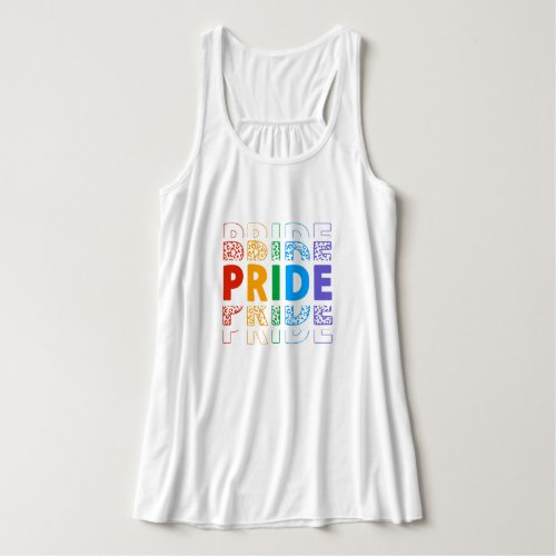 Pride Rainbow Leopard Print Tank Top