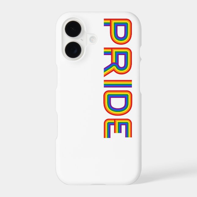 Pride | Rainbow Letters Iphone Case (Back)