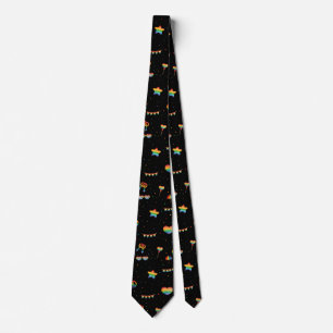 Pride Rainbow LGBT Gay Queer One Love Pattern Neck Neck Tie