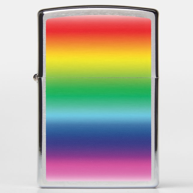 Pride rainbow lgbtq colors - zippo lighter (Front)