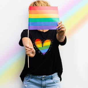 Pride Rainbow LGBTQ Girls Basic Dark T-Shirt