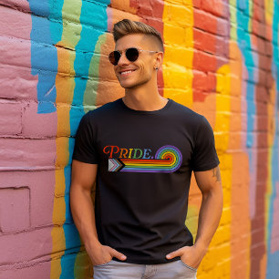 Pride Rainbow LGBTQ Men's Basic Dark T-Shirt