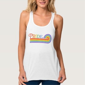 Pride Rainbow Lgbtq Women's Basic Dark T-shirt Tank Top by splendidsummer at Zazzle