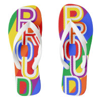 Pride Rainbow LGBTQIA Flip Flops