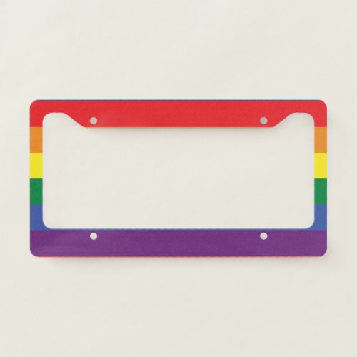 Pride Rainbow License Plate Frame