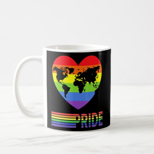 Pride Rainbow Love Earth World Lesbian Gay Men Wom Coffee Mug