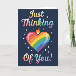 Pride Rainbow Love, LGBTQIA Holiday Card