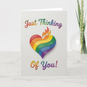 Pride Rainbow Love, LGBTQIA Holiday Card