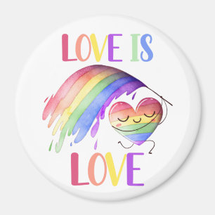 Pride Rainbow Love Magnet