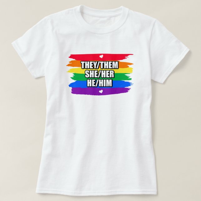 Pride Rainbow Love T-Shirt (Design Front)
