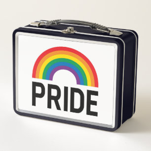 Pride Rainbow Metal Lunch Box