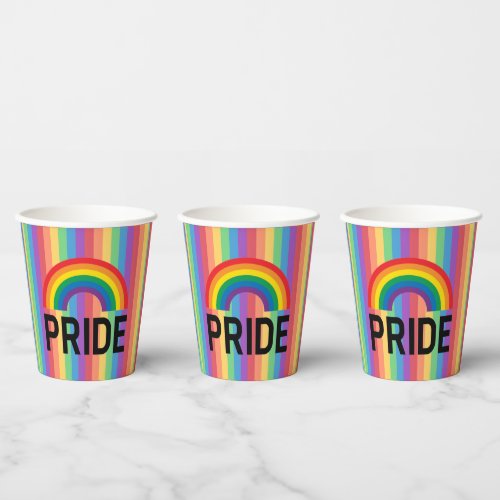 Pride Rainbow    Paper Cups