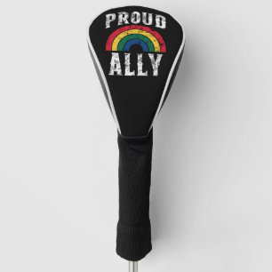 Pride Rainbow Proud Ally Lesbian Pride Vintage Golf Head Cover