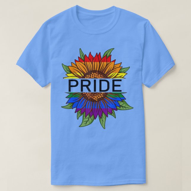 Pride Rainbow Sunflower Flag Pride LGBT Pride Mont T-Shirt (Design Front)