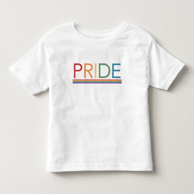PRIDE Rainbow Toddler T-shirt (Front)