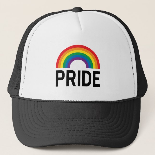 Pride Rainbow Trucker Hat (Front)