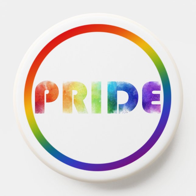 Pride Rainbow White Trim PopSocket (Popsocket)
