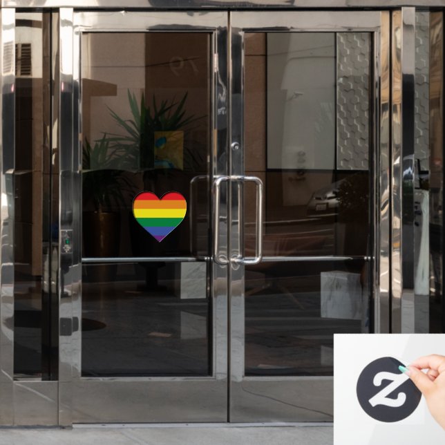 Pride Rainbow Window Cling (Office Door)