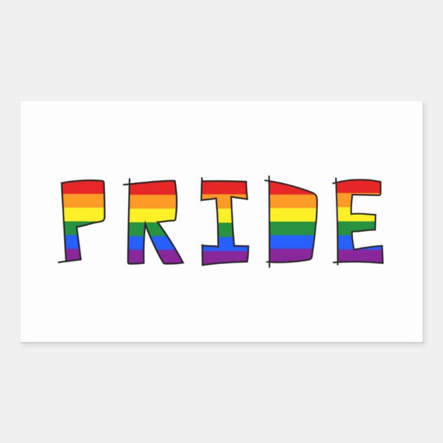 PRIDE RECTANGULAR STICKER (Front)