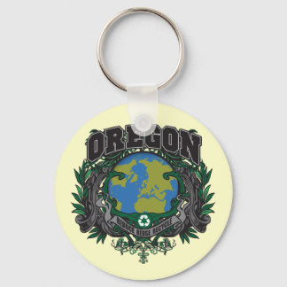 Pride Recycle Oregon Keychain