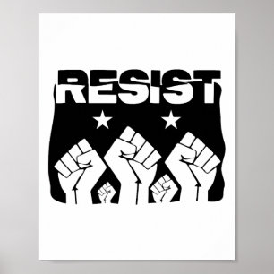 Pride Resist Revolution Fist Political Resistance  Poster