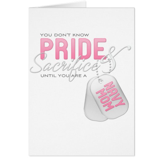 Pride & Sacrifice - Navy Mom Cards (Front)