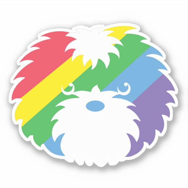 Pride Sammy Dog Vinyl Sticker (Front)