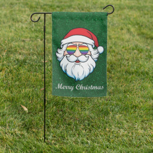 Pride Santa Garden Flag