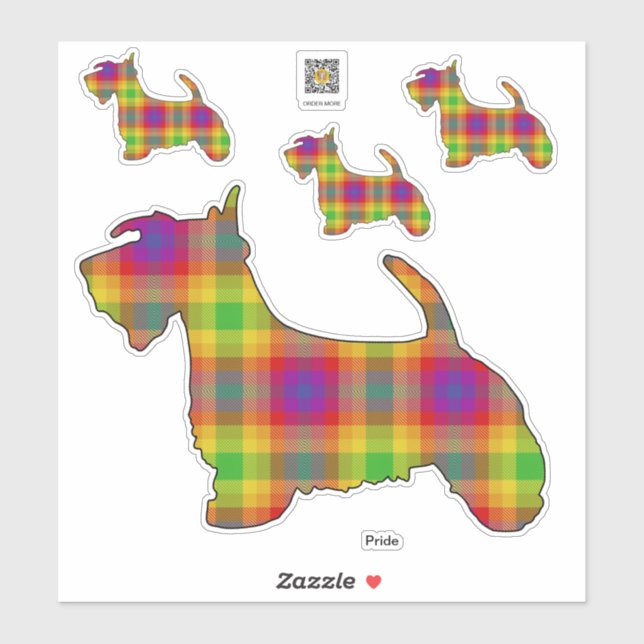 Pride Scottie Sticker (Sheet)