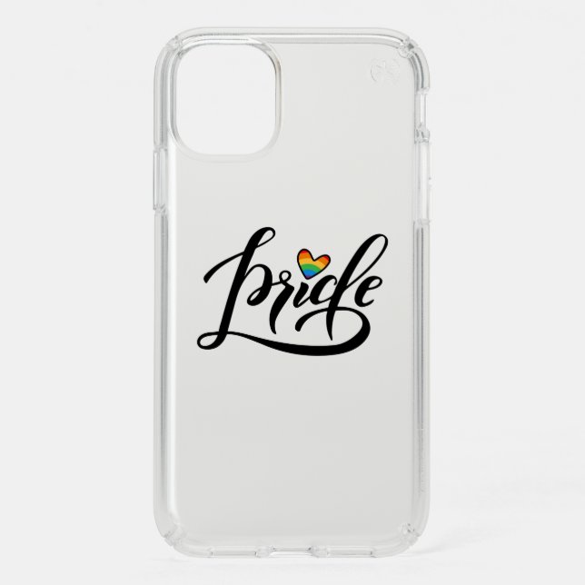 Pride Script Heart Speck iPhone 11 Case (Front)