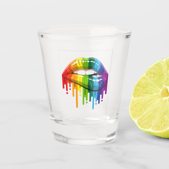 Pride shot glass (Front)