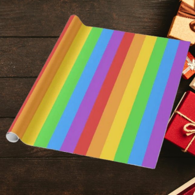 Pride Spectrum: Rainbow Flag Wrapping Paper (Creator Uploaded)