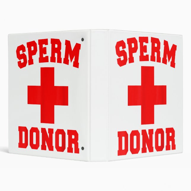 PRIDE SPERM DONOR DISPENSER FUNNY HALLOWEEN COSTUM 3 RING BINDER (Background)