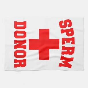 PRIDE SPERM DONOR DISPENSER FUNNY HALLOWEEN COSTUM KITCHEN TOWEL