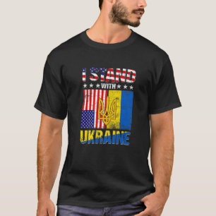 Pride Stand With Ukraine Vintage Ukrainian America T-Shirt