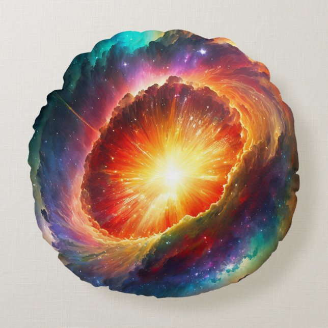 Pride Supernova - Round Pillow (Front)