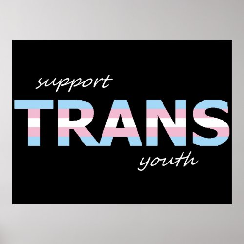 Pride Support Trans Youth Poster