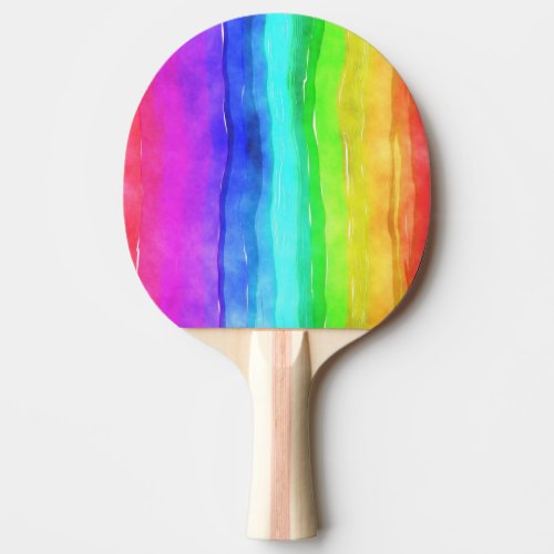 Pride symbol flag giving a discrimination lifesty ping pong paddle