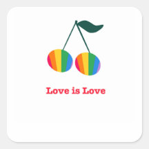 Pride t-shirt square sticker